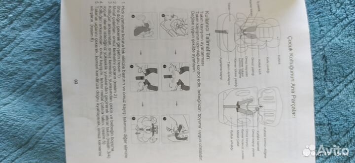 Детское автокресло 9 до 36 кг