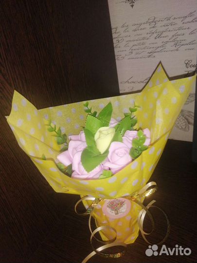 Букет из мыла ручной работы