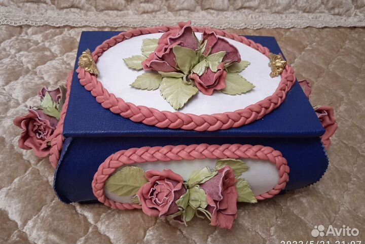 Коробка подарочная из натуральной кожи