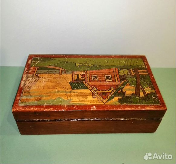 Шкатулка русский стиль Абрамцево 30 е годы
