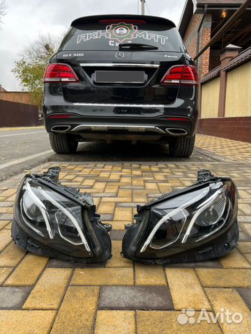 Фары в сборе на mercedes 213