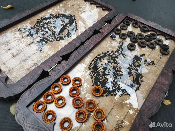 Нарды со стеклянным полем