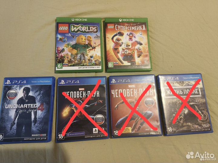 Игры на xbox one и на PS 4