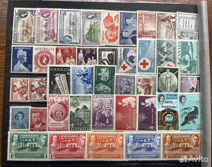 Английские колонии почтовые марки