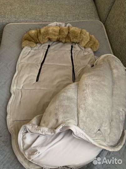 Зимний мешок/вкладыш в коляску или санки