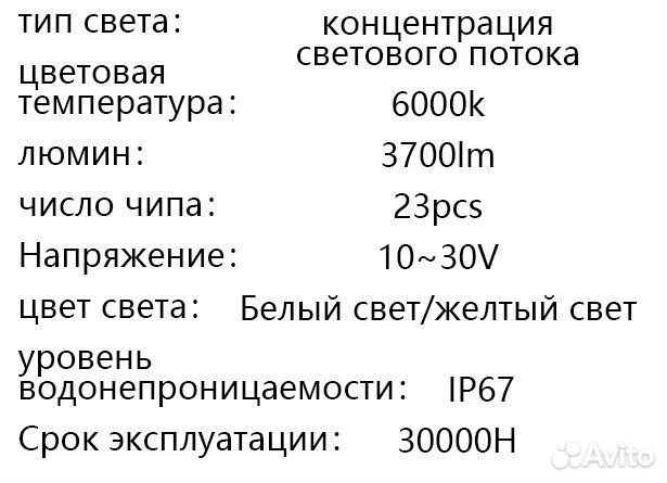 Фара LED Wrangler YJ Cherokee XJ Toyota Nissan