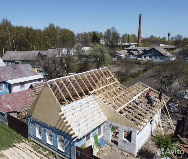 Строительство Домов/Фундаменты/Кровля/Замена Пола