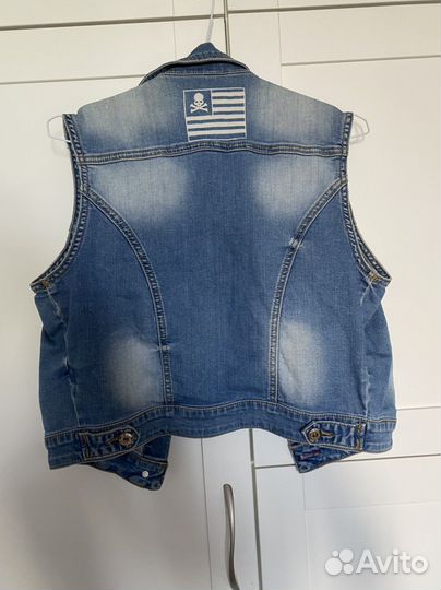 Джинсовая жилетка детская
