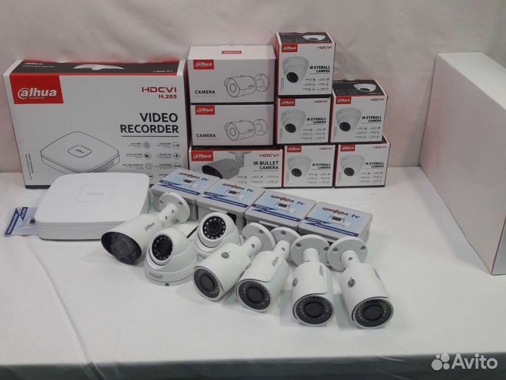 Комплект видеонаблюдения 4Мп Dahua 7 камер