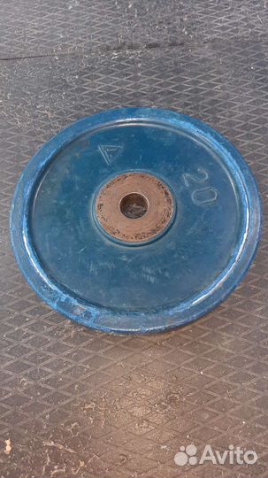 Блин обрезиненый 20 кг (д50)