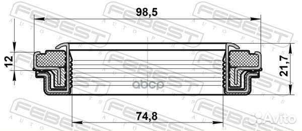 Сальник привода 74.8X98.5X12X21.7 95RCW-7698122