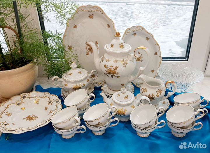 Weimar. Germany Чайный сервиз на 12 персон