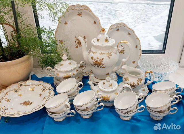 Weimar. Germany Чайный сервиз на 12 персон