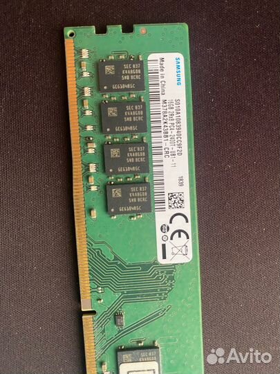 Модуль памяти Samsung DDR4 dimm 16GB M378A2K43BB