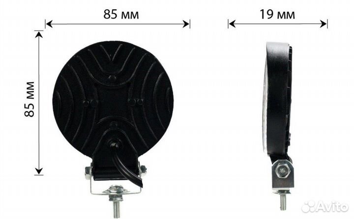 Фара Противотуманная светодиодная LED фсо