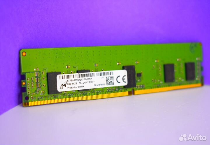 8GB DDR4 ECC micron 2400 HP