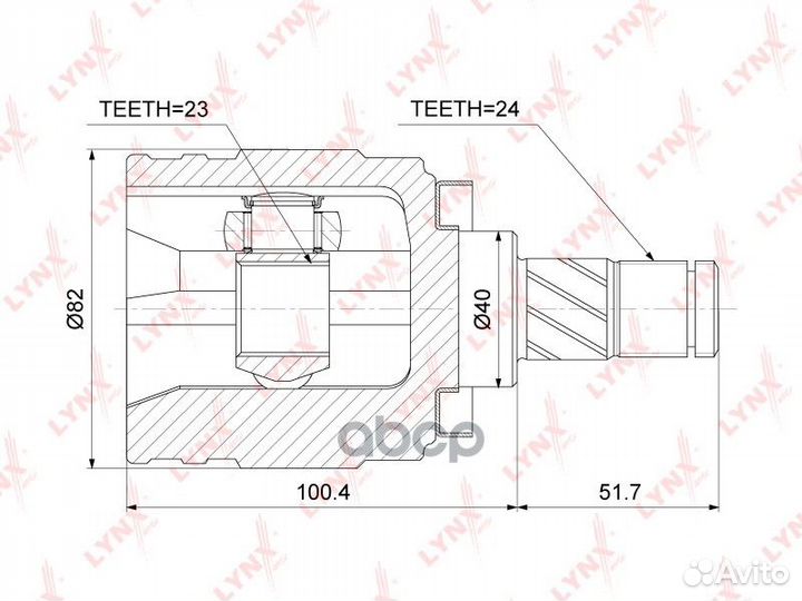 ШРУС lynxauto CI-3752 CI-3752 lynxauto