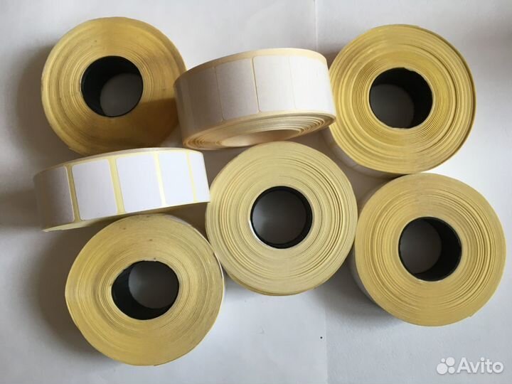 Лента с наклейками для ценников 20х30 мм