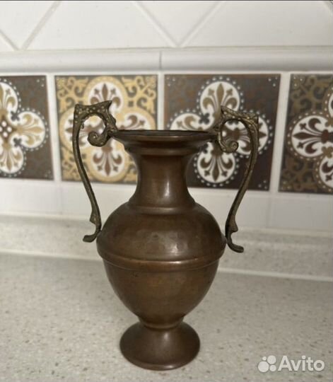 Сливочник медный, медная ваза