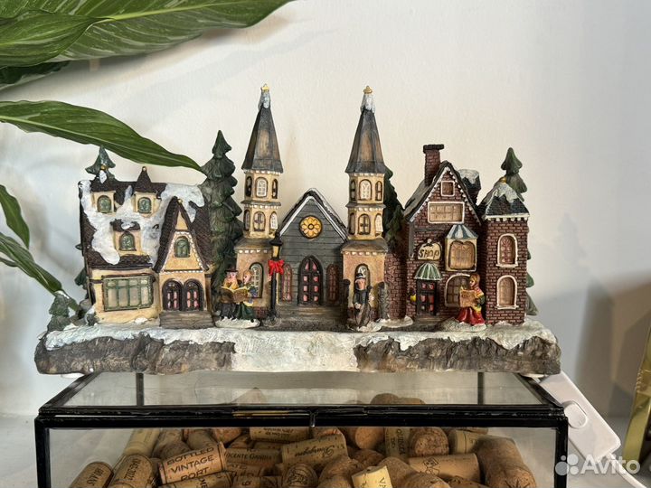 Рождество Новый Год композиция с подсветкой