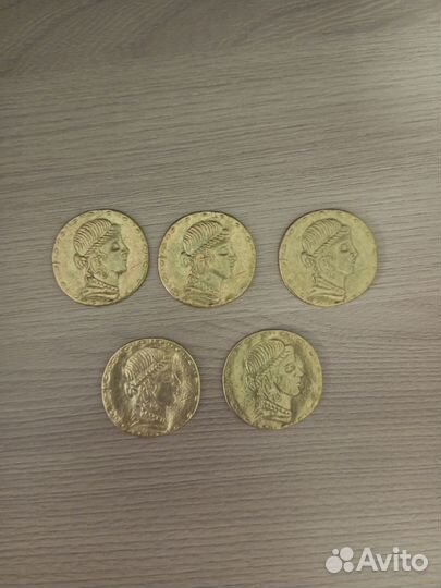 Монеты магнит 5 штук