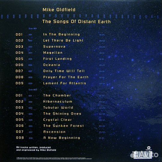 Винил Mike Oldfield – The Songs Of Distant Earth