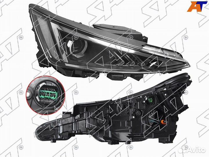 Фара hyundai elantra 18-20 RH LED+галоген ST130024
