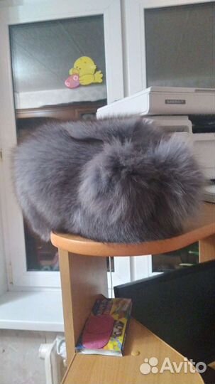 Женская шапка песец