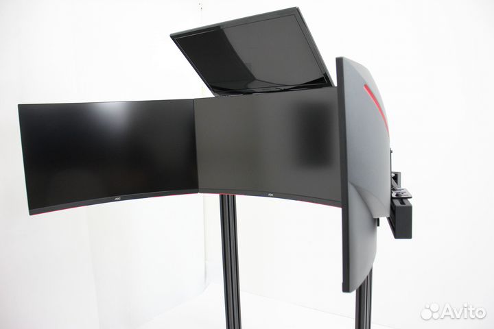 Стойка для четырех мониторов регулируемая