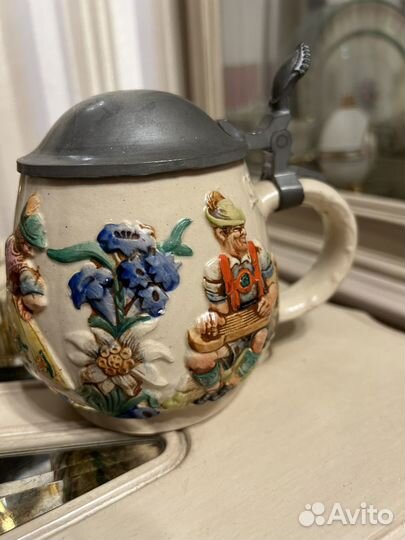 Кружка пивная керамическая Германия