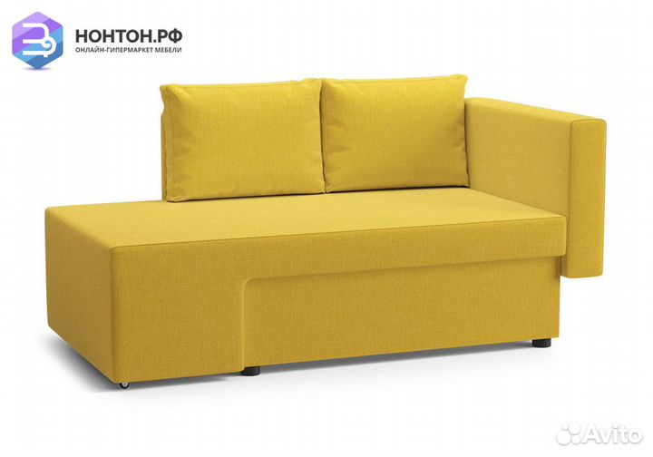 Диван еврокнижка Дагмар желтый