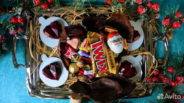 Шоколадное сердце со сюрпризом