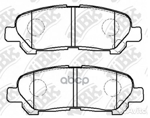 Колодки тормозные дисковые зад PN1848 NiBK