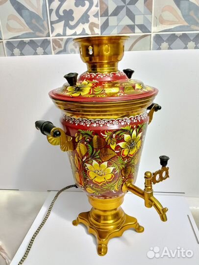 Самовар электрический расписной СССР Олимпиада-80