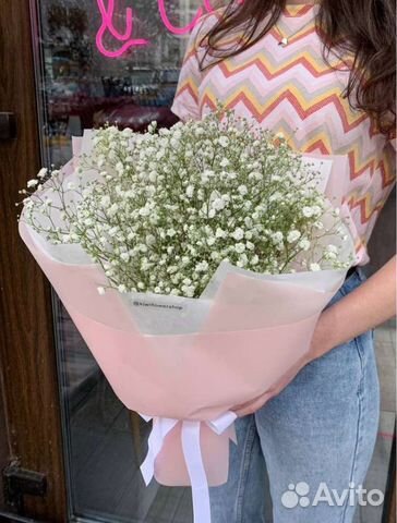 Букет цветов из гипсофилы