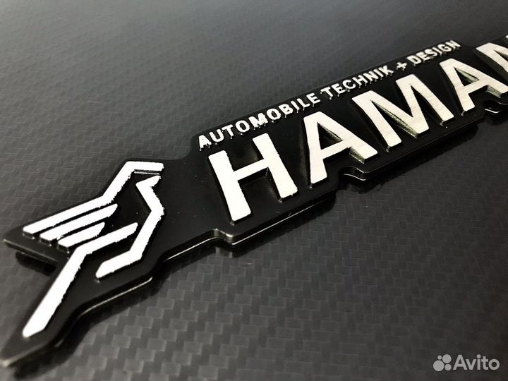 Эмблема на багажник Hamann крылья алюминий