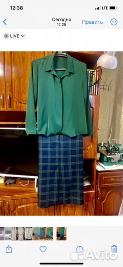 Костюм юбка и рубашка