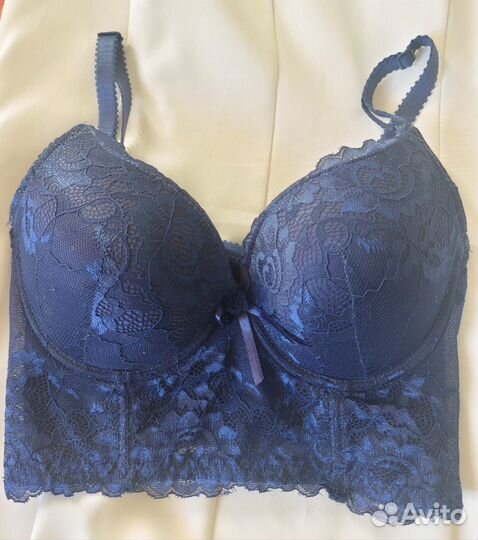 Бюстгальтер (корсет) синий