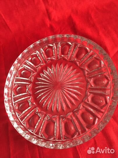 Графин хрустальный и блюда СССР