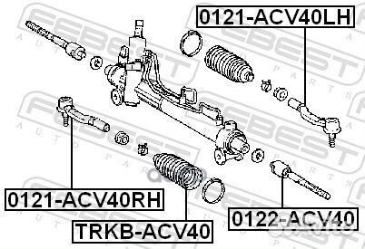 Тяга рулевая 0122-ACV40 Febest