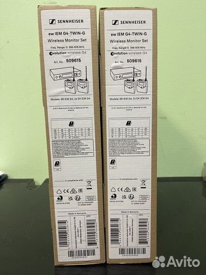 Радиосистема Sennheiser EW IEM G4-twin — G Band