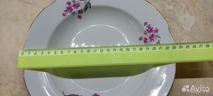 Столовый сервиз Дулево Розовая ветка 1987 год