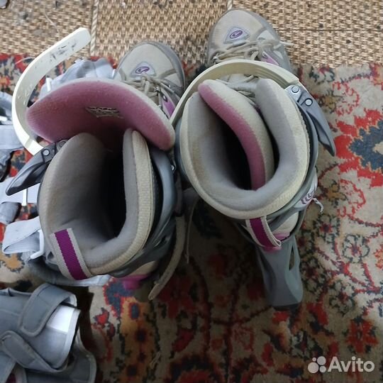 Роликовые детские коньки с приспособлениями