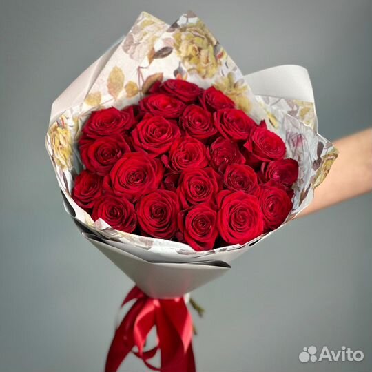 Букет цветов - 21 роза