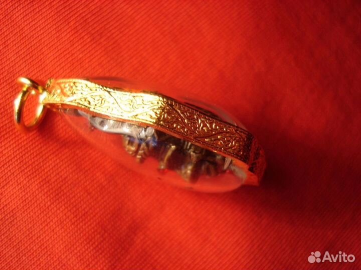 Талисман Золото Сак Янт Sak Yant Тайланд Рубин