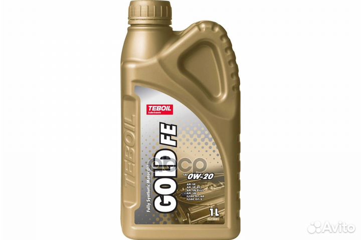 0W-20 Gold FE 1л (синт. мотор. масло) Teboil