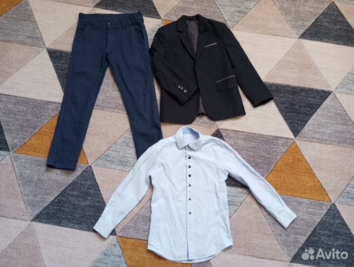 Рубашка, брюки, пиджак 122-128