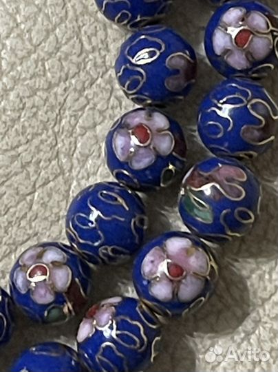 Бусы Клуазоне