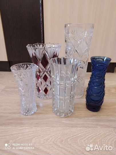 Вазы для цветов хрусталь, стекло