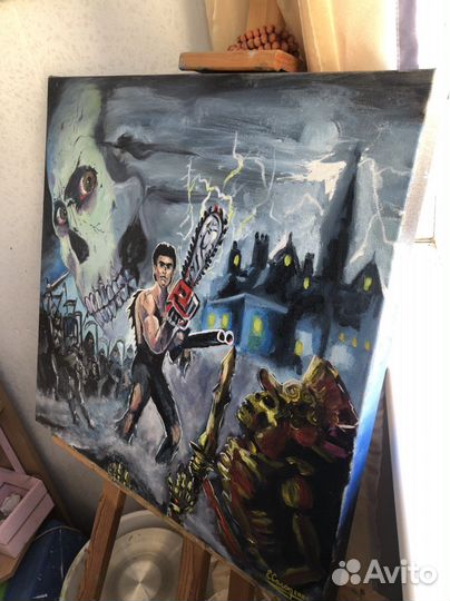 Картина маслом на холсте большая